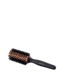 TITANIA Haarbürste Paddle – Schwarze Satin-Oberfläche, Mit Strass, 26 Cm, Kunststoffborsten