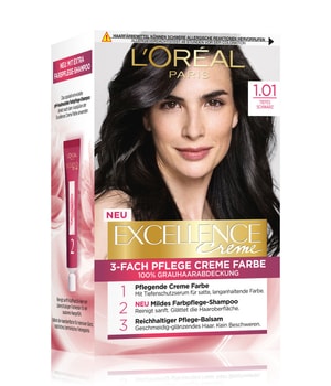 L Oreal Paris Excellence Creme Nr 1 01 Tiefes Schwarz Haarfarbe Bestellen Flaconi