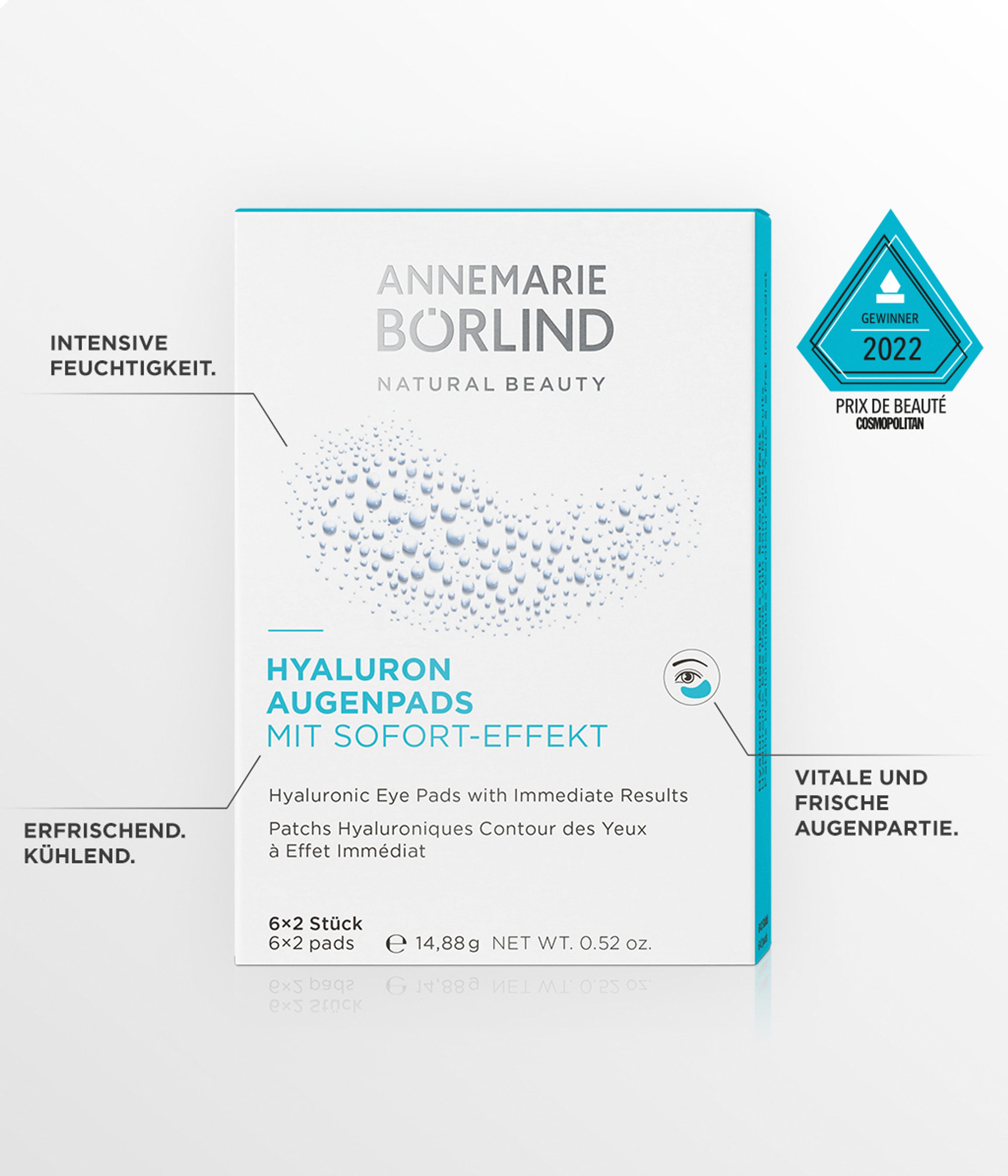 Produktbild 3 von 6, ANNEMARIE BÖRLIND HYALURON Augenpads