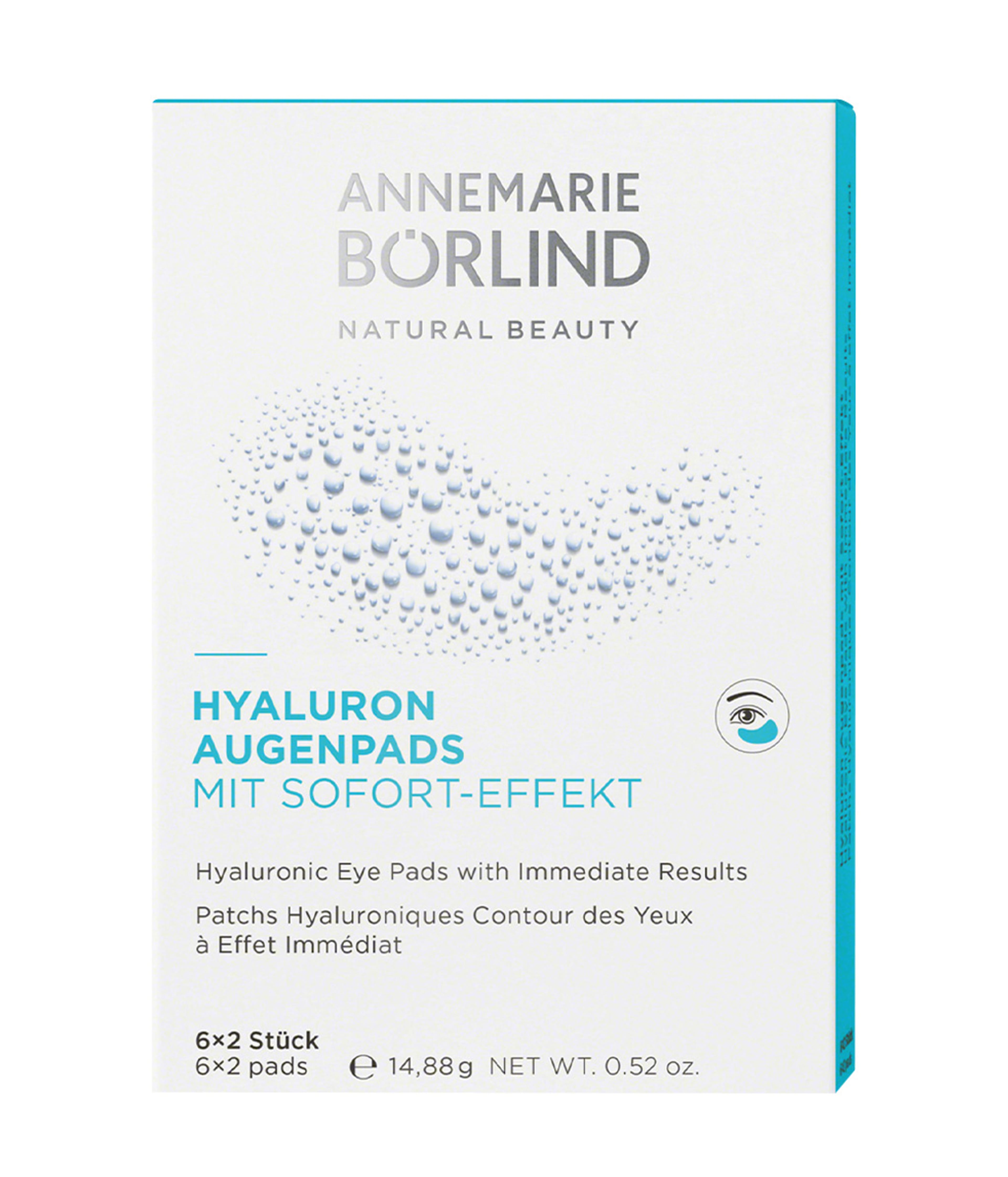 Produktbild 1 von 6, ANNEMARIE BÖRLIND HYALURON Augenpads