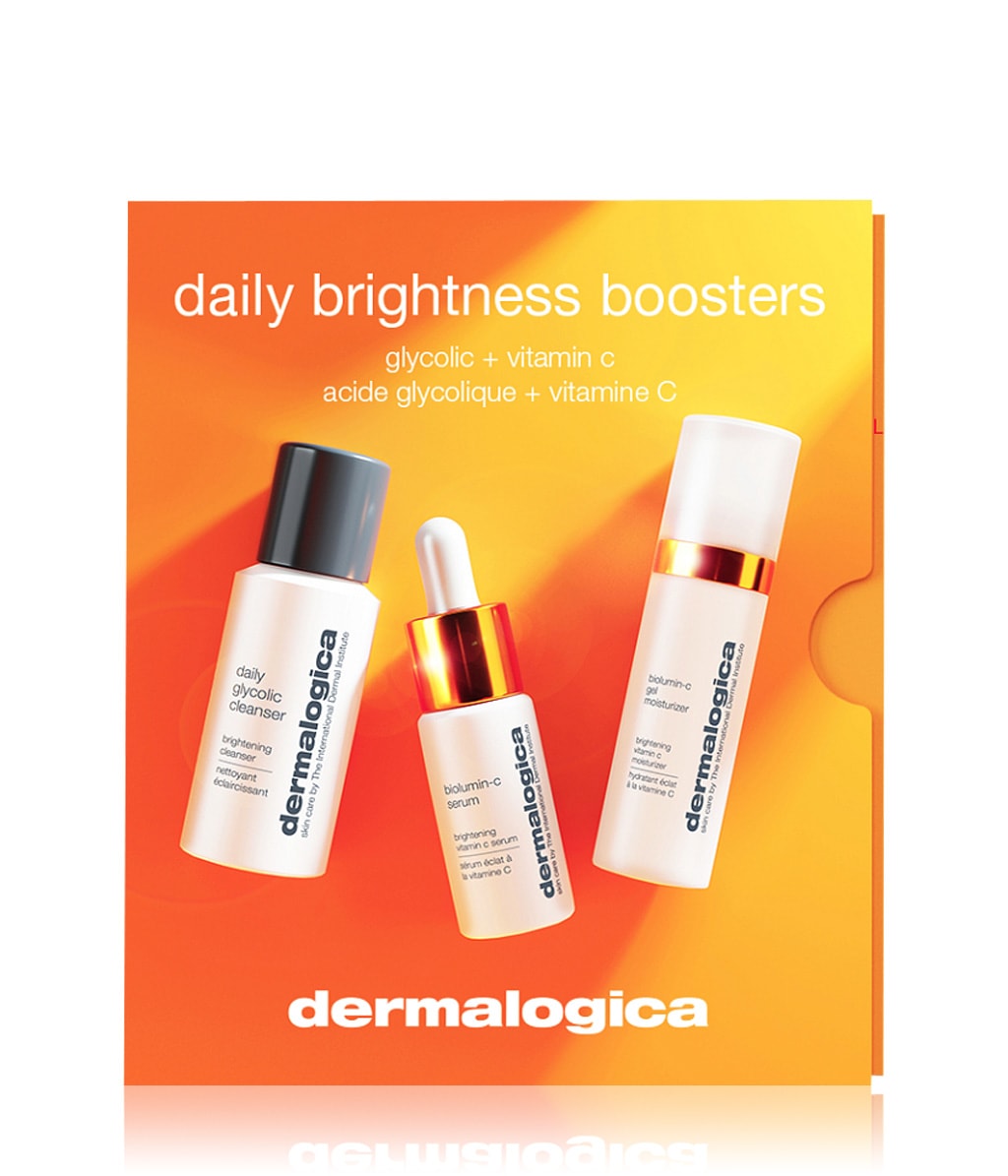 Artikel klicken und genauer betrachten! - Das neue Daily Brightness Booster Set enthält 3 aufeinander abgestimmte Produkte mit den Hightech Wirkstoffen Vitamin C und Glykolsäure. So werden nicht nur Ablagerungen effektiv entfernt, sondern die Haut wird auch intensiv mit Feuchtigkeit versorgt, Pigmentierungen werden ausgeglichen und Fältchen werden geglättet – für eine natürlich strahlende Haut und einen phantastischen Glow. | im Online Shop kaufen