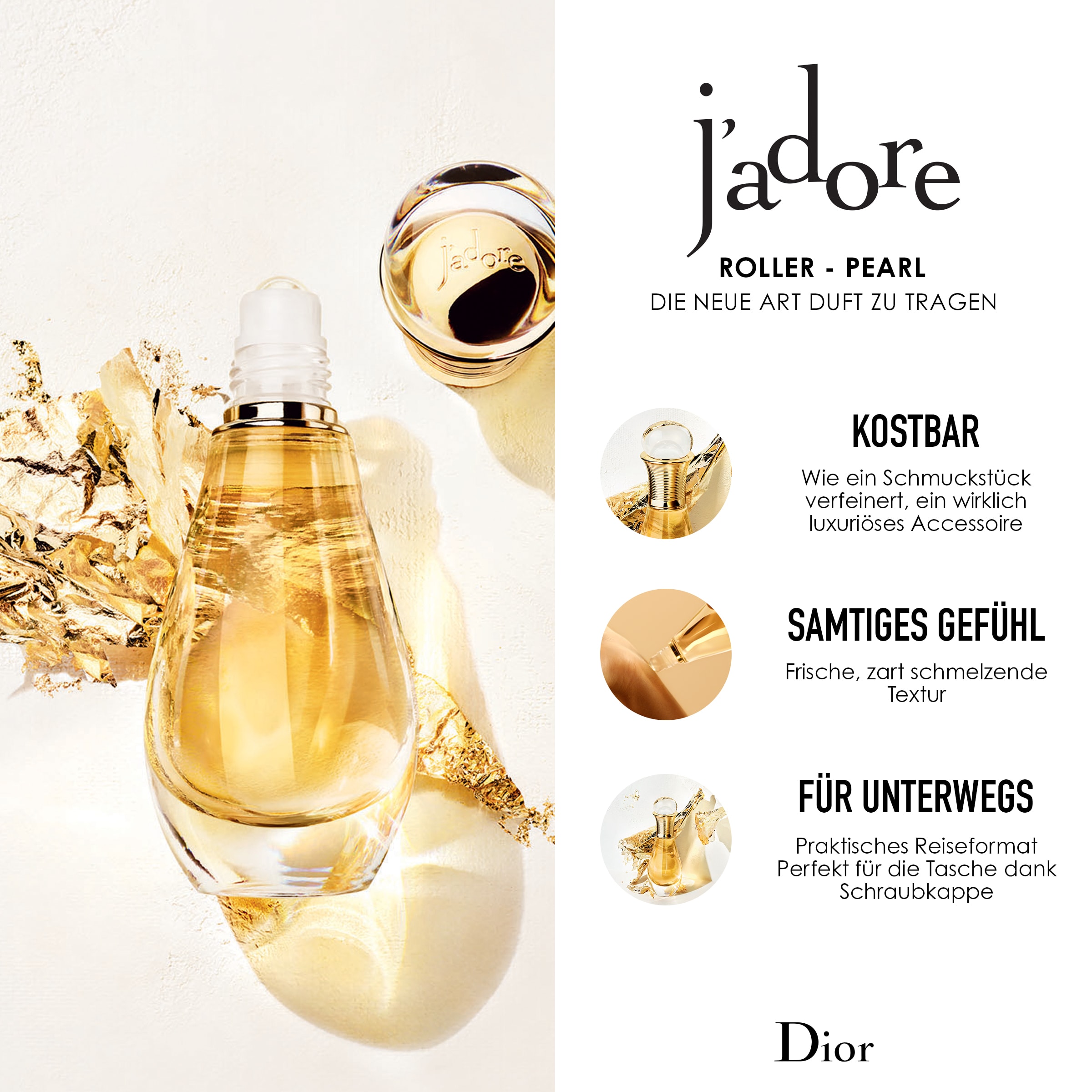 Dior J'adore Roller Pearl Eau de Parfum bestellen flaconi