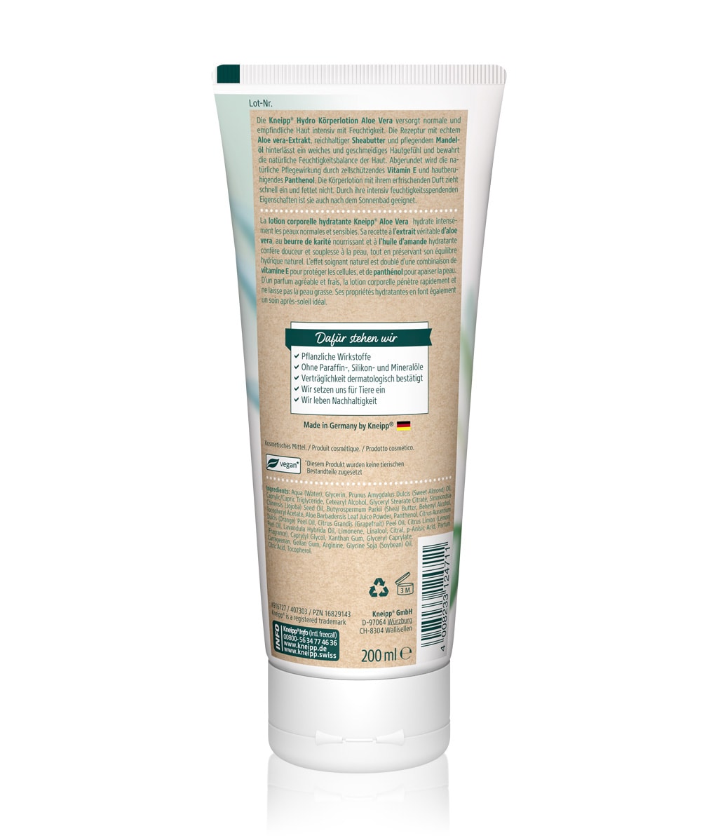 Kneipp Hydro Aloe Vera Bodylotion bestellen flaconi