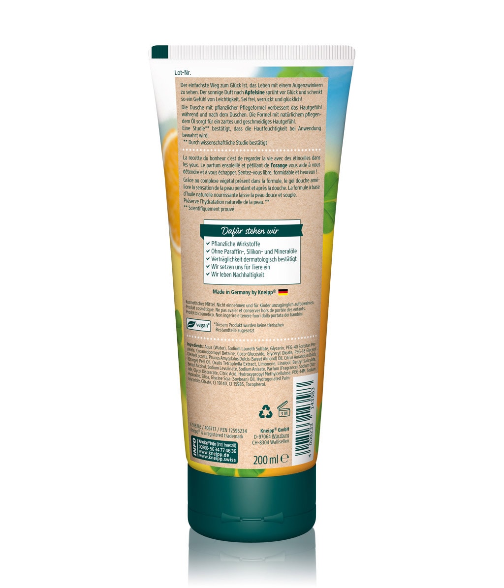 Kneipp Sei frei, verrückt und glücklich! Glücksklee Apfelsine