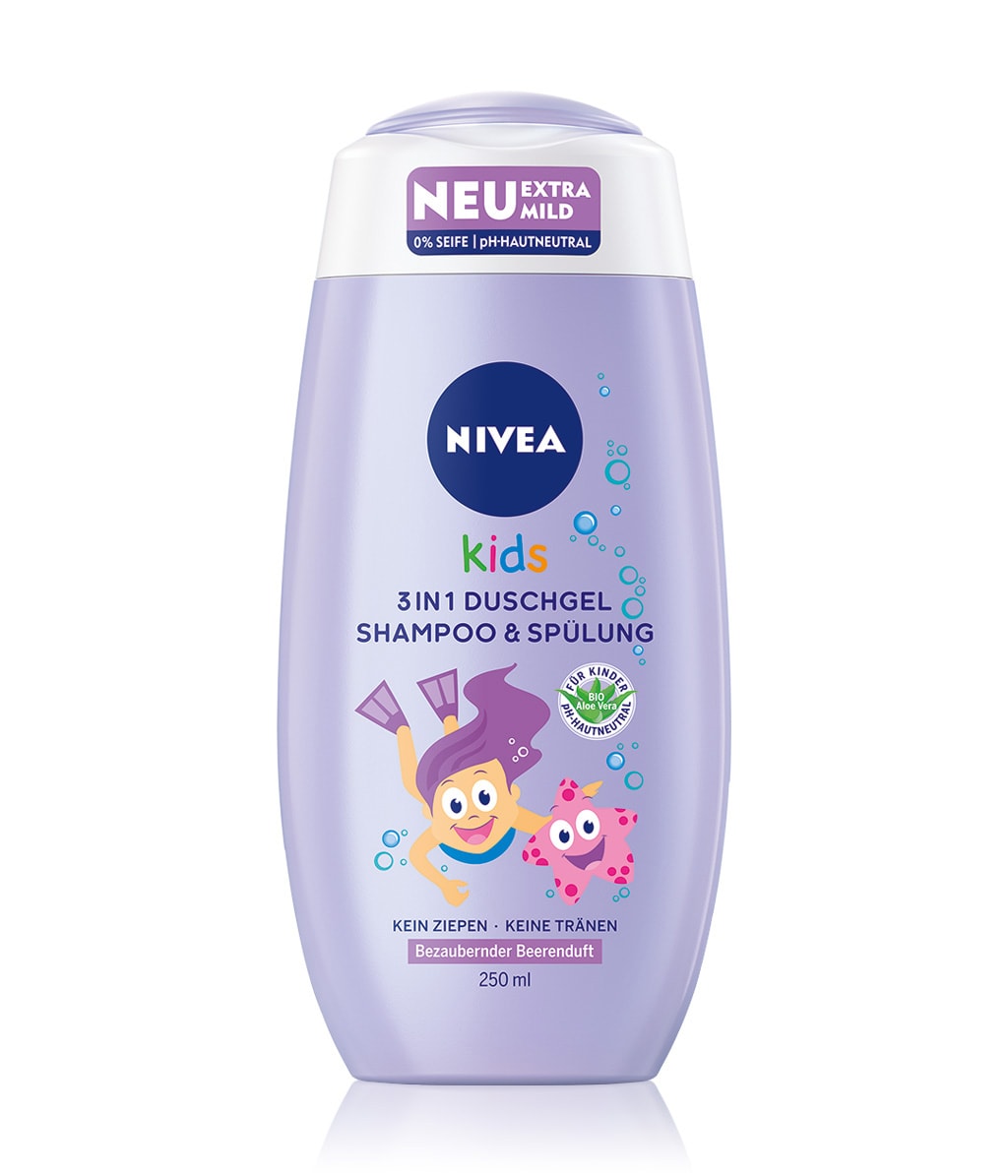 NIVEA BABY Kids 3in1 Duschgel, Shampoo & Spülung Beerenduft Babyshampoo