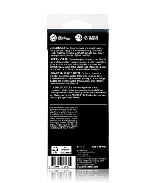Tweezerman Glass Nail File Nagelfeile 1 Stk 038097022605 detail-shot_de