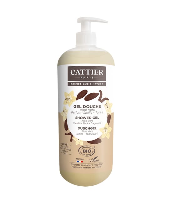 Cattier Duschgel Aloe Vera, Vanille - Tonka Duft Duschgel 1000 ml 3283950927628 base-shot_de