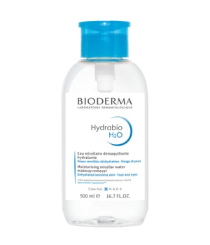 Bioderma Hydrabio H2O Mizellenreinigungswasser für trockene Haut Pump Make-up Entferner 500 ml