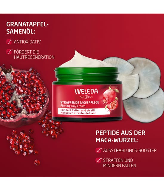 Weleda Granatapfel & Maca-Peptide Tagescreme 40 ml 4001638580045 visual2-shot_de
