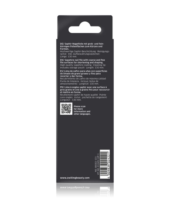 Zwilling Classic Saphir-Nagelfeile 130mm Nagelfeile 1 Stk 4009839024221 detail-shot_de