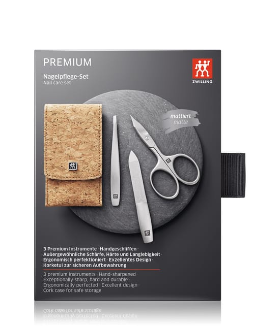 Produktbild 2 von 6, Zwilling Premium Maniküre Set 3tlg. in Kork Maniküre-Set