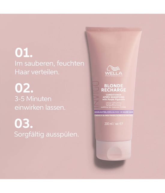 Wella INVIGO Blonde Recharge Conditioner 200 ml 4064666339016 visual-shot_de