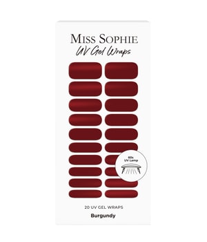 Miss Sophie UV Gel Wraps Burgundy Nagelfolie 20 Stk Burgundy