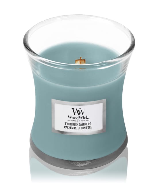 WoodWick Evergreen Cashmere Duftkerze 85 g 5038581155852 pack-shot_de