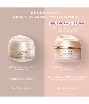 4. Bild von Shiseido Benefiance Wrinkle Smoothing NEW Augencreme