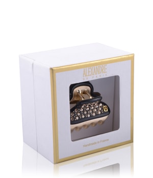 Alexandre de Paris Pince Vendôme 3,8 cm Schwarz-Crystals Haarspangen  1 Stk