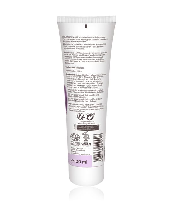 Cattier Lila Heilerde Maske Gesichtsmaske 100 ml 3283950924511 pack-shot_de