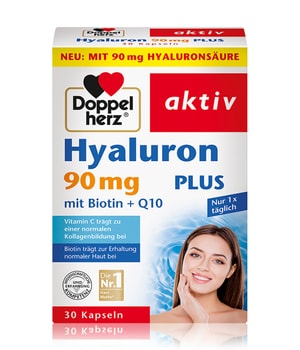 Doppelherz aktiv Hyaluron 90 mg Plus mit Biotin + Q10 Nahrungsergänzungsmittel 30 pcs unisex
