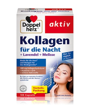Doppelherz aktiv Kollagen für die Nacht mit Lavendel + Melisse Nahrungsergänzungsmittel 100 pcs unisex