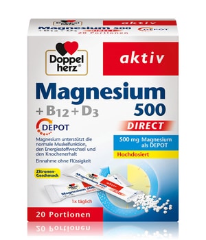 Doppelherz aktiv Magnesium 500 + B12 + D3 Depot direct Nahrungsergänzungsmittel 20 pcs unisex