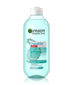 Garnier SkinActive Hautklar 3 in 1 Mizellenwasser Anti-Unreinheiten Gesichtswasser 400 ml für Frauen