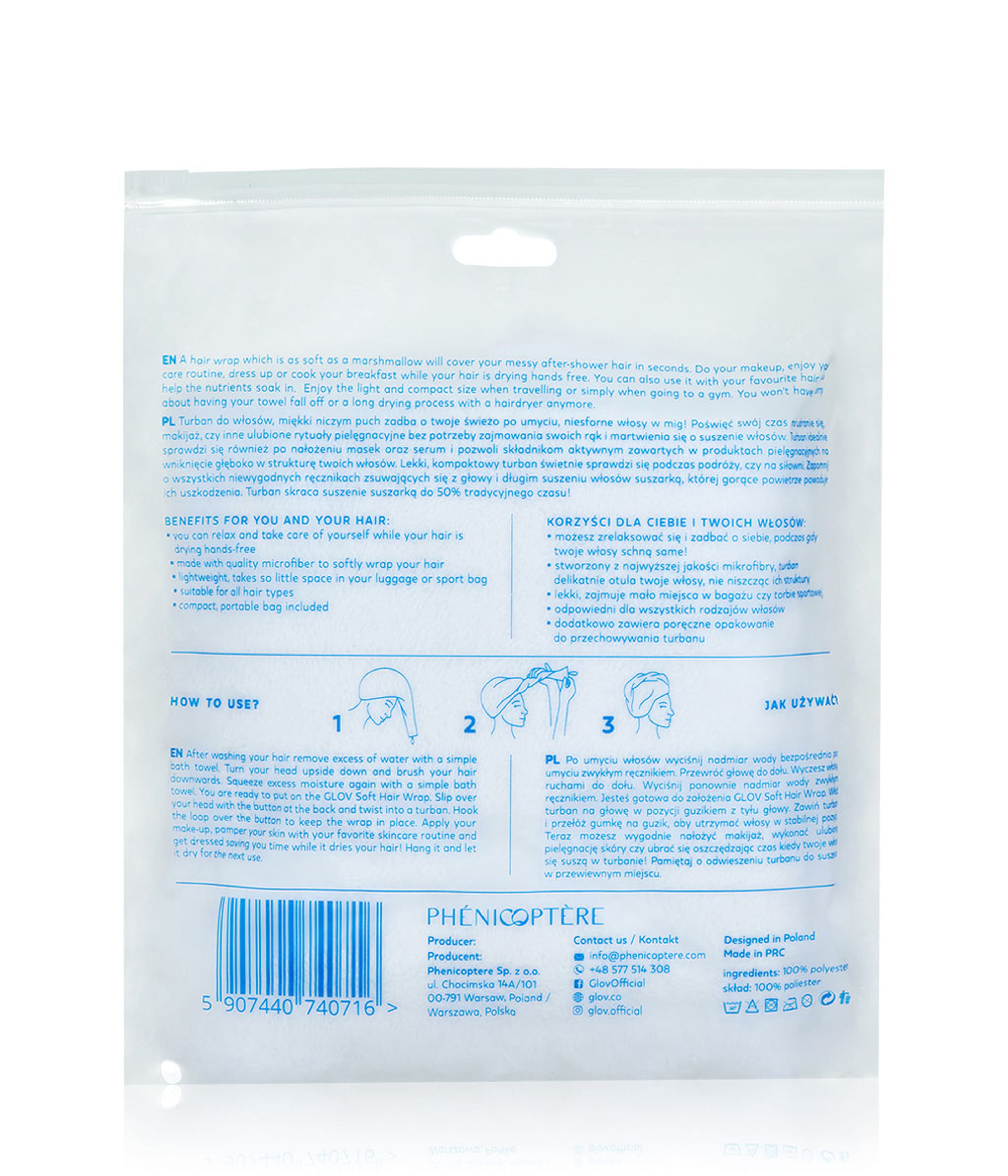 Produktbild 2 von 6, GLOV Hair Wrap Handtuch