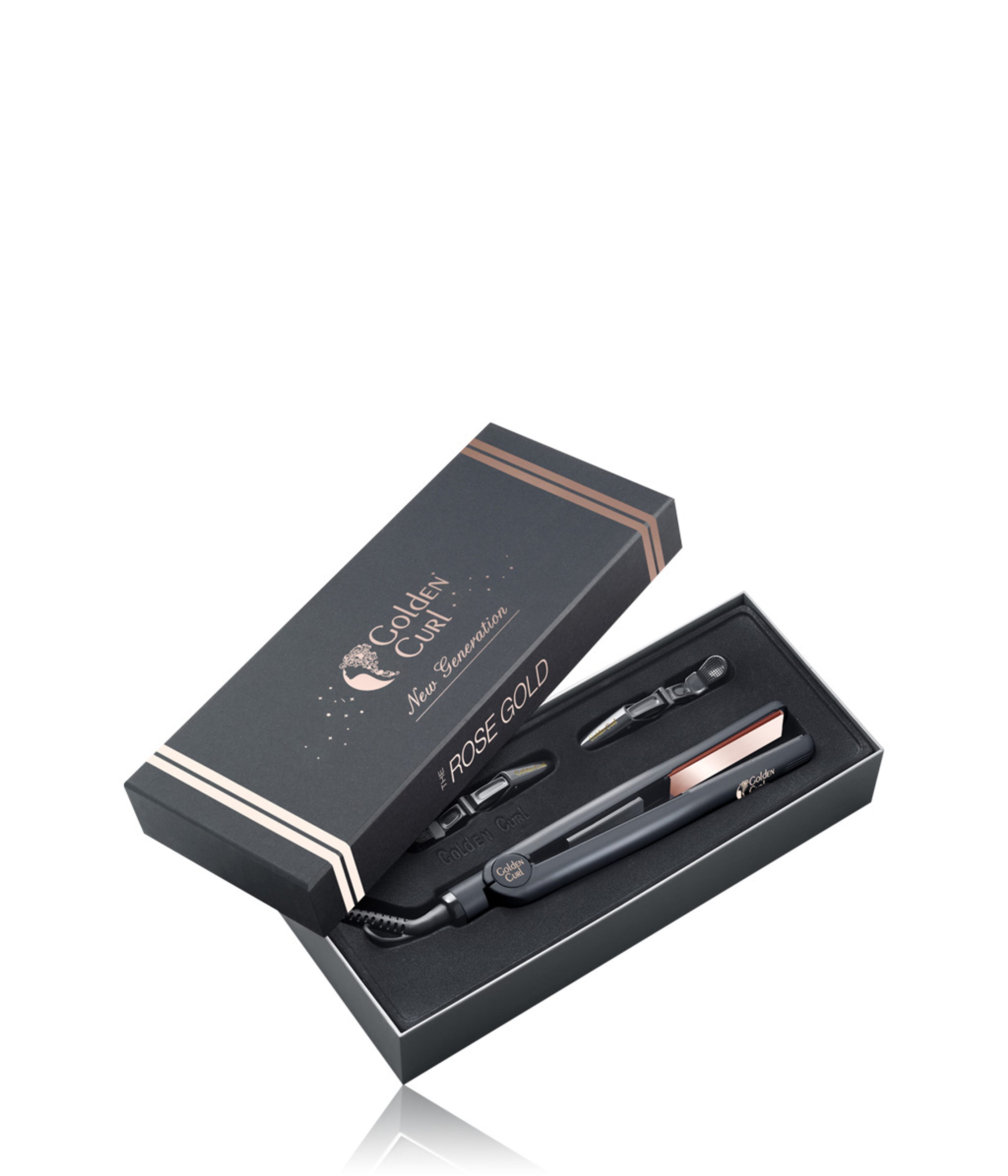 Produktbild 2 von 6, Golden Curl Rosé Gold Glätteisen