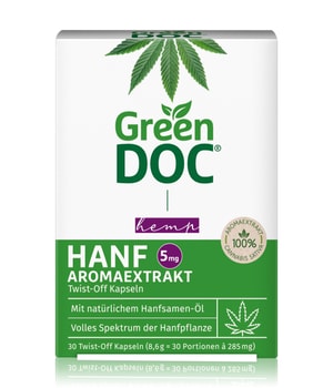 GreenDoc Hanf Aromaextrakt Twist-Off Kapseln Nahrungsergänzungsmittel 30 pcs für Männer