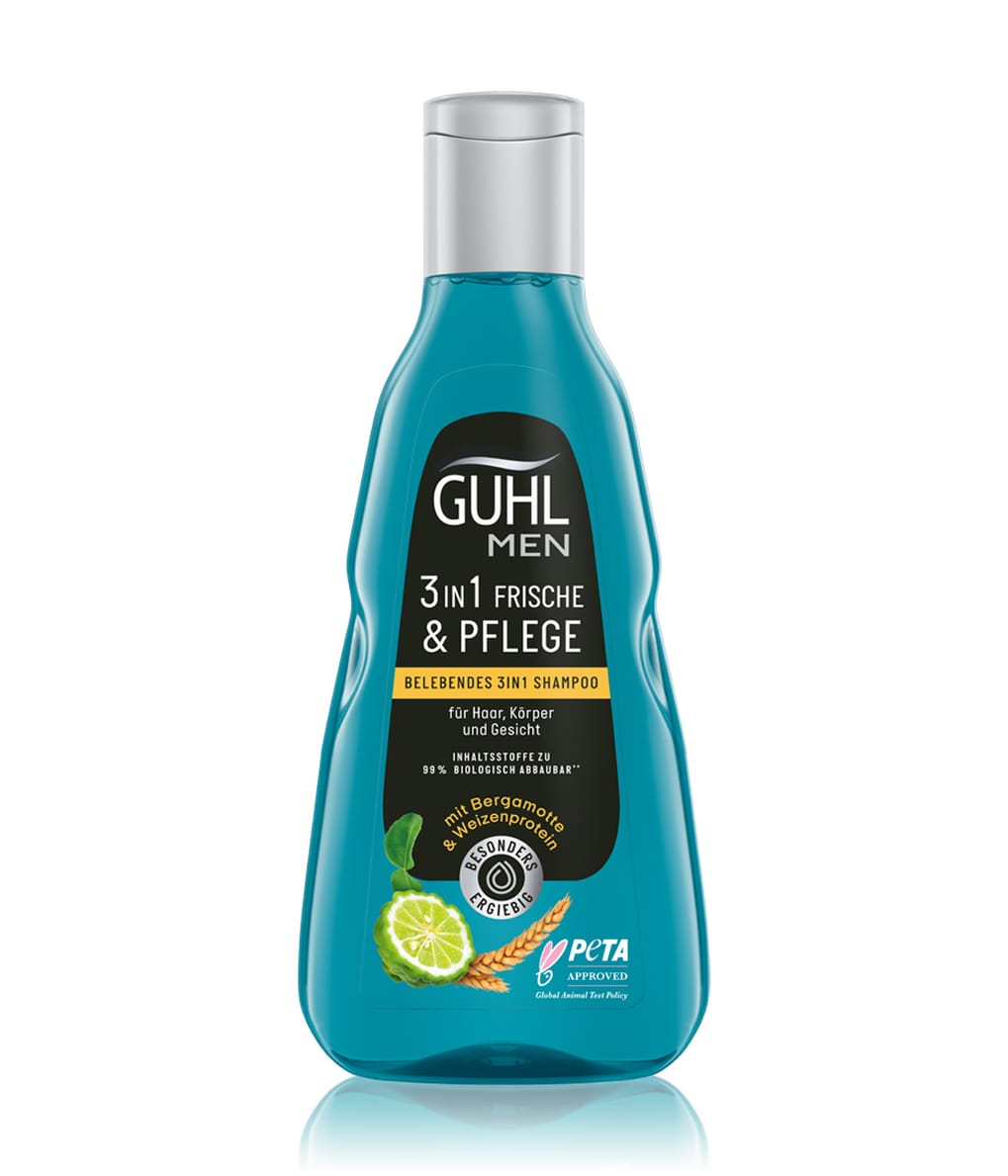 GUHL Men 3in1 Frische & Pflege Haarshampoo 500 ml 4072600287576 base-shot_de