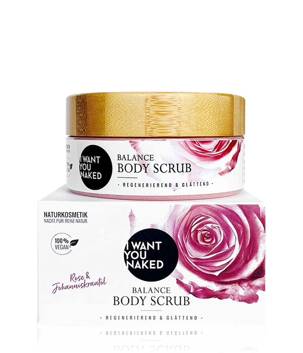 I WANT YOU NAKED Rose & Johanniskrautöl Körperpeeling 200 g 785983389402 base-shot_de