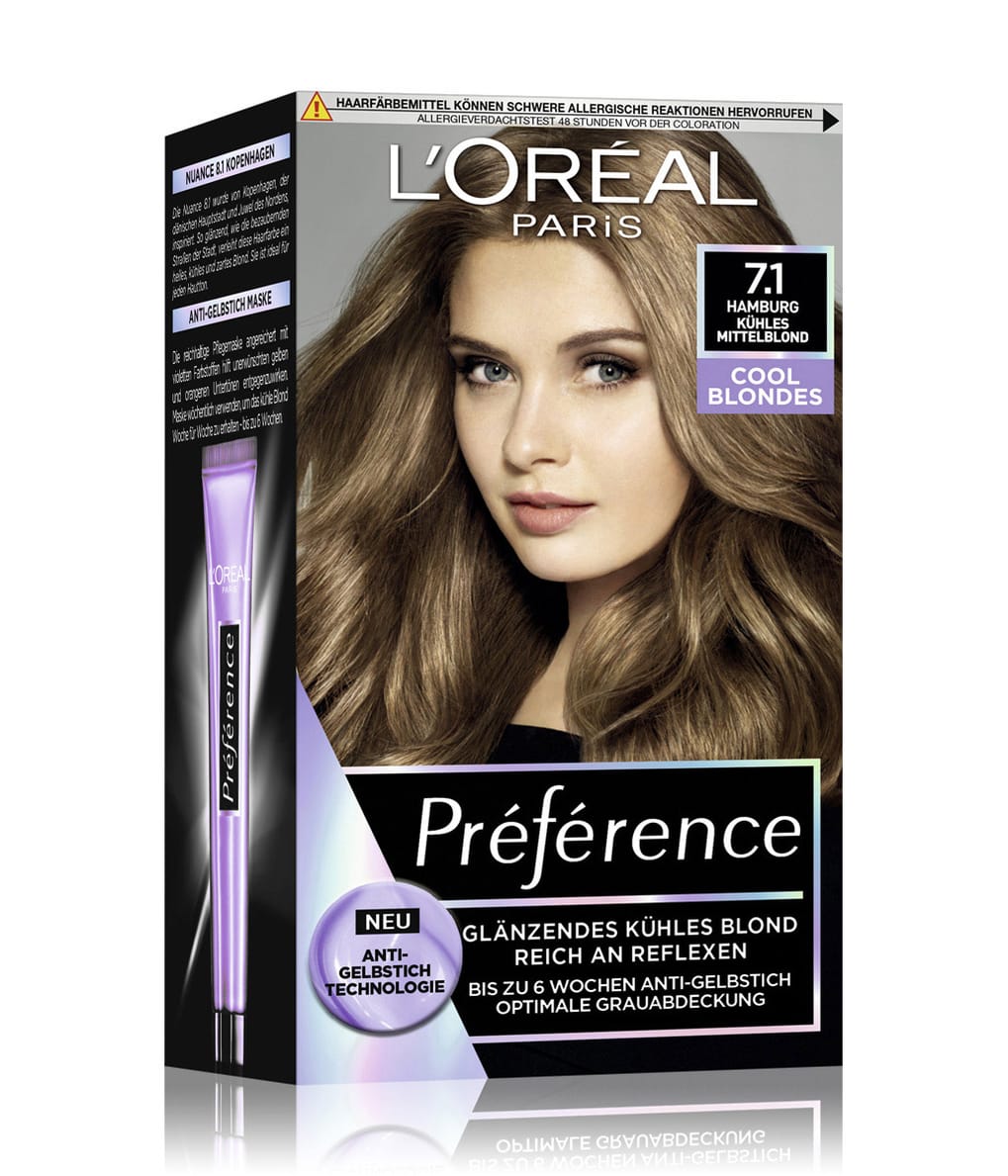 L'Oréal Paris Préférence Cool Blondes Haarfarbe 1 Stk 3600523946938 base-shot_de