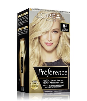 L'Oréal Paris Préférence Nr. 9.1 - Sehr Helles Aschblond Haarfarbe 1 Stk