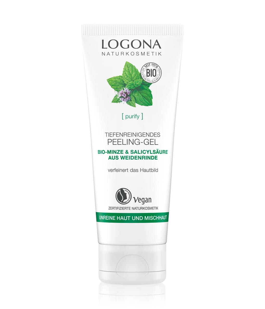 Logona Bio-Minze & Salicylsäure Gesichtspeeling 100 ml 4017645016309 base-shot_de