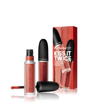 MAC MAC KISS IT TWICE POWDER KISS LIQUID DUO: ORANGE Lippen Make-up Set