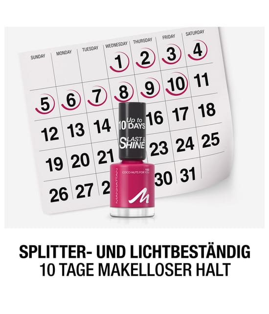 Manhattan Last & Shine Nail Polish Nagellack 8 ml 3616303403256 visual3-shot_de