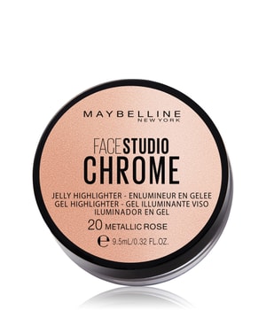 Maybelline Face Studio Chrome Jelly Highlighter 9.5 ml für Frauen, Farbe: Nr. 20 - Metallic Rose