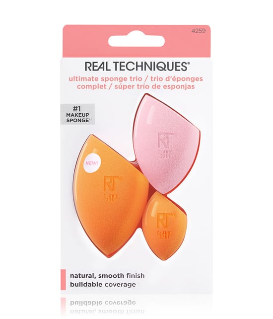 Real Techniques Ultimate Sponge Trio Make-Up Schwamm 3 Stk 079625042597 base-shot_de