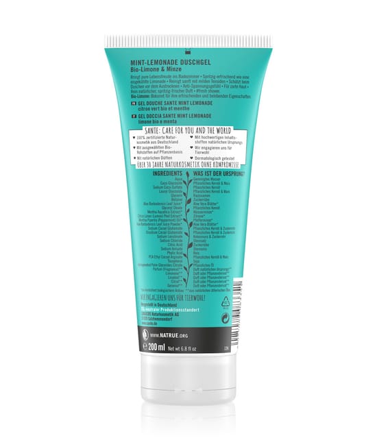Sante Mint Lemonade Duschgel 200 ml 4025089083351 pack-shot_de