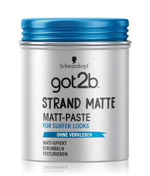 Schwarzkopf got2b Strand Matte Matt-Paste, Für Surfer Looks Halt 3 Haarpaste 100 ml für Männer