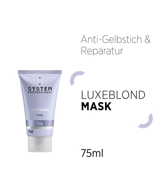 System Professional LipidCode LuxeBlond Haarmaske 75 ml 4064666579344 pack-shot_de
