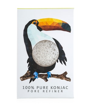 The Konjac Sponge Pore Refiner Minis Rainforest Collection Toucan Gesichtsschwamm 1 pcs für Frauen