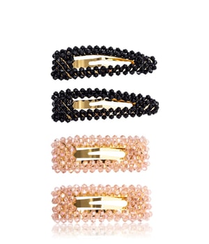 Zoë Ayla Clips Black and Blush Rhinestone Haarspangen  4 Stk