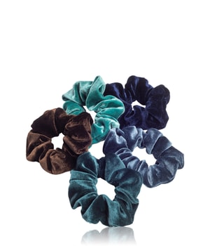 Zoë Ayla Scrunchie Velvet Variety Turquoise Haargummi  5 Stk