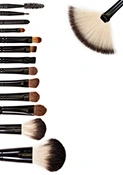 Make-up Pinsel in allen möglichen Formen