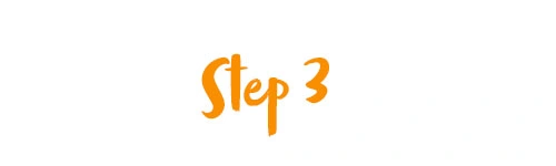 Step 3 Banner orange