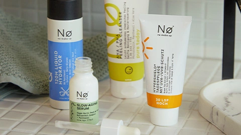 Verschiedene Skincare Produkte
