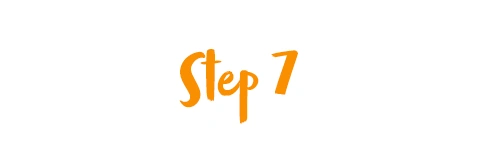 Skincare Routine Step 7 Step 7 Banner Orange