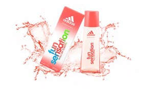 Flakon des Fun Sensation Parfums von Adidas