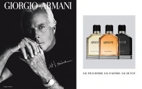Der Designer Giorgio Armani