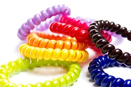 Spiral-Haargummi farbig